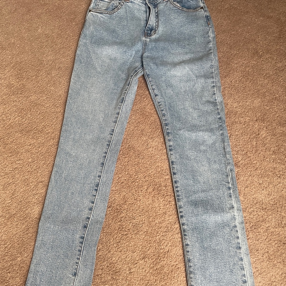 Cavalli Class Light Blue Straight Leg Jeans